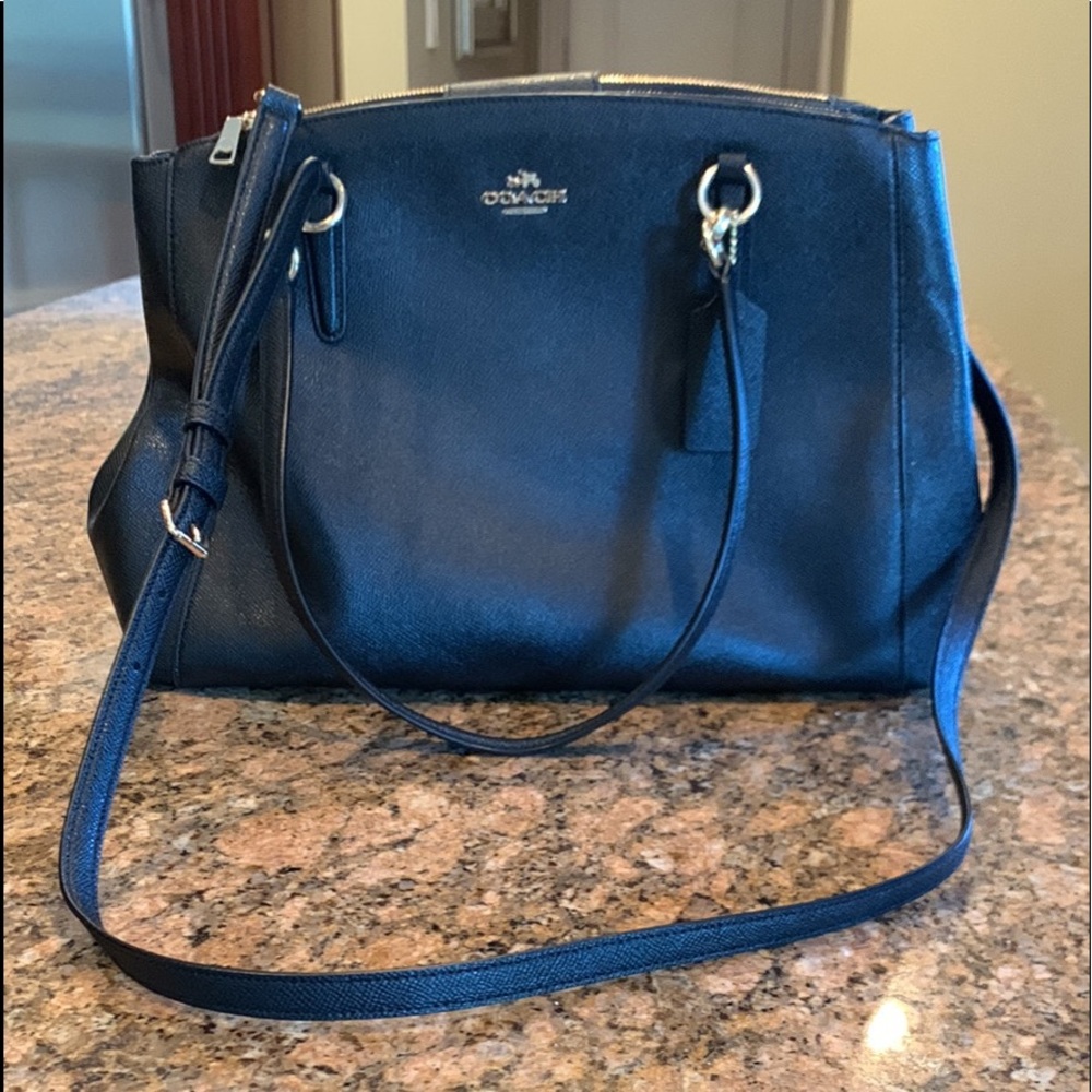 Large black Coach tote